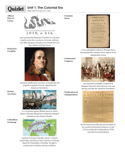 Print &rsaquo; Unit 1: The Colonial Era | Quizlet