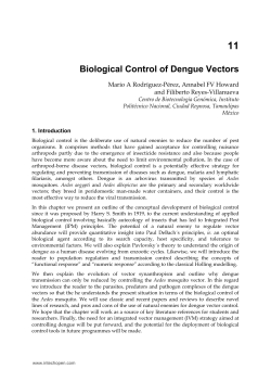 Biological Control of Dengue Vectors