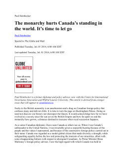 Monarchy and Foreign Policy