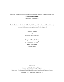 Effects of Blood Contamination on Cerebrospinal Fluid Cell Counts