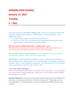 Announcements January 17 - Somers Central School District
