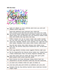 ABC Box Ideas Aa apple, ant, alligator, ax, acorn, artichoke, alarm