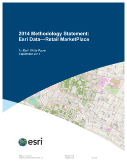 US Retail Marketplace Data 2014 Methodology Statement