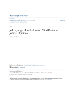 Jedi or Judge: How the Human Mind Redefines Judicial Opinions