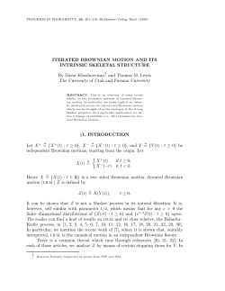 Iterated Brownian motion and its intrinsic skeletal structure