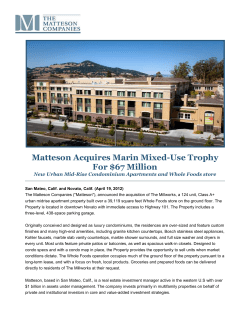 JB Matteson Acquires Marin Mixed