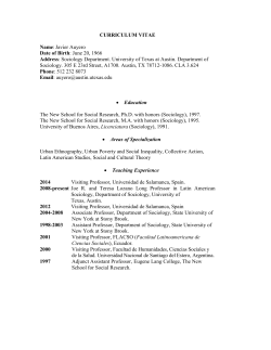 CURRICULUM VITAE