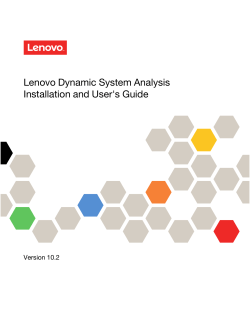 Lenovo Dynamic System Analysis Installation and User`s Guide