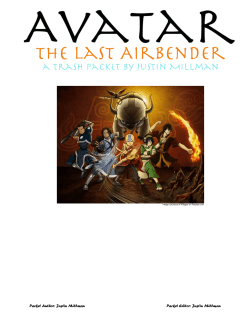 Avatar the Last Airbender Packet