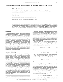 Theoretical Calculation of Thermochemistry for Molecules in the Si