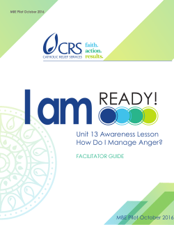 Awareness Lesson, Facilitator Guide