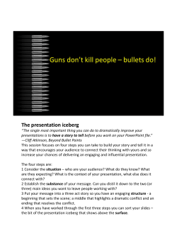 The presentation iceberg