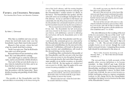 FaithFul and unFaithFul StewardS