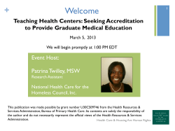 2 MB - National Health Care for the Homeless Council