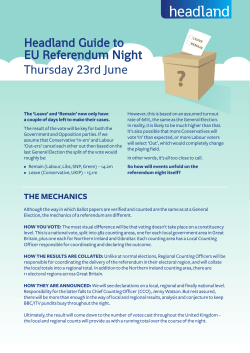 Headland Guide to EU Referendum Night