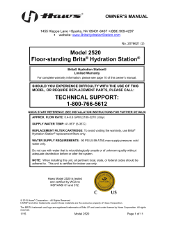 Model 2520 Floor-standing Brita&reg; Hydration Station
