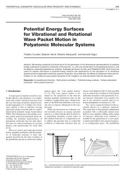 Potential Energy Surfaces for Vibrational and