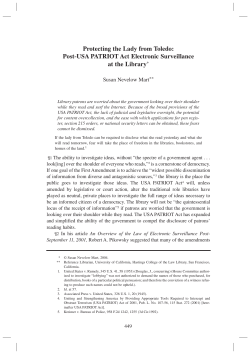 Protecting the Lady from Toledo: Post