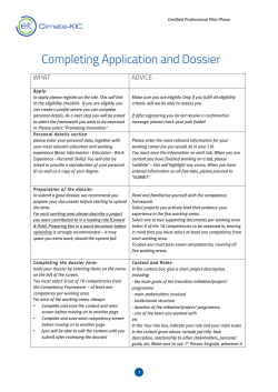 Checklist - Certified Professionals