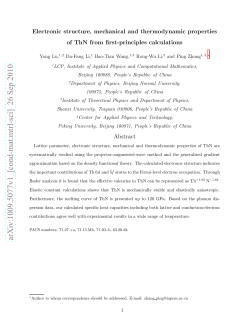 Electronic structure, mechanical and thermodynamic properties of
