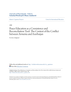 Peace Education as a Coexistence and Reconciliation Tool: The