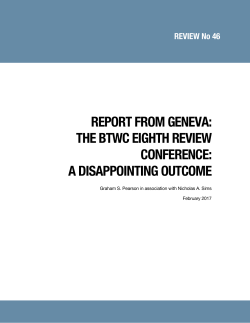 the btwc eighth review conference: a disappointing outcome