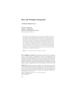 Race and Workplace Integration
