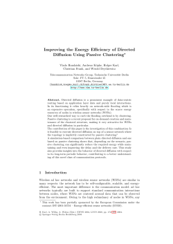 Improving the Energy Efficiency of Directed Diffusion Using Passive
