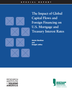 The Impact of Global Capital Flows and Foreign Financing on U.S.