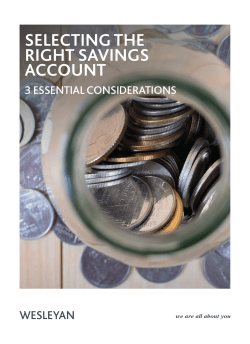 Selecting the right savings account - 3 essential
