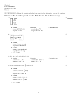 practice for Chapter 3 exam