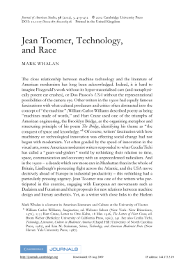 JeanToomer - Open Research Exeter