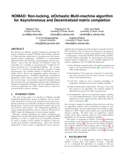 NOMAD: Non-locking, stOchastic Multi