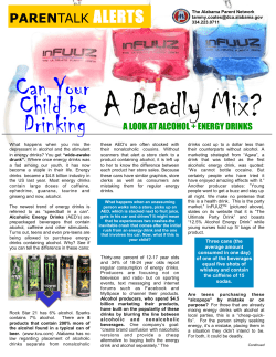 Alcoholic Energy Drinks