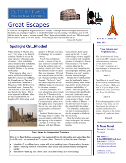 Great Escapes - D. Tours Travel