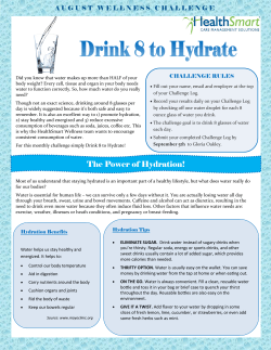 The Power of Hydration!