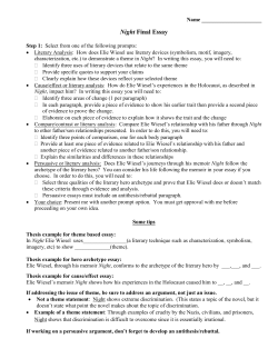Night Final Essay