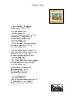 TEXAS - LYRICS