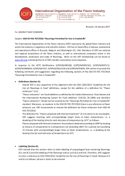 Brussels, 16 January 2017 To: WHOM IT MAY CONCERN Subject