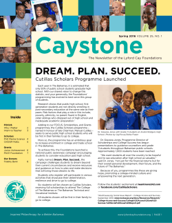 dream. plan. succeed. - Lyford Cay Foundations