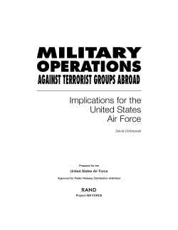 Military Operations Against Terrorist Groups Abroad: Implications for