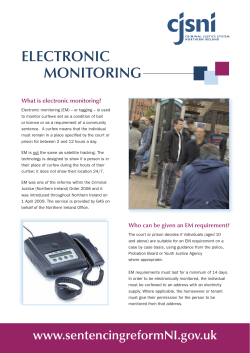 Electronic Monitoring Leaflet