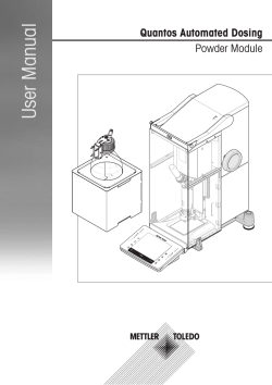 Quantos Automated Dosing
