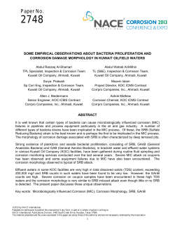 2748: SOME EMPIRICAL OBSERVATIONS ABOUT BACTERIA