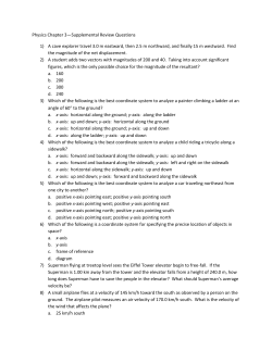 Physics Chapter 3&mdash;Supplemental Review Questions 1) A cave