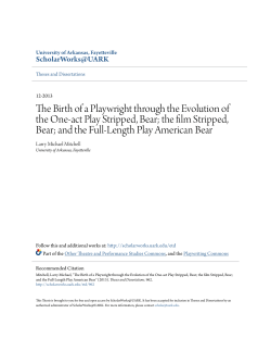 The Birth of a Playwright through the Evolution of the One