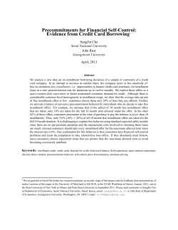 Evidence from Credit Card Borrowing