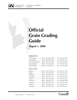 Official Grain Grading Guide