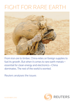 fight for rare earth - De Groene Rekenkamer