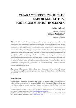 characteristics of the labor market in post
